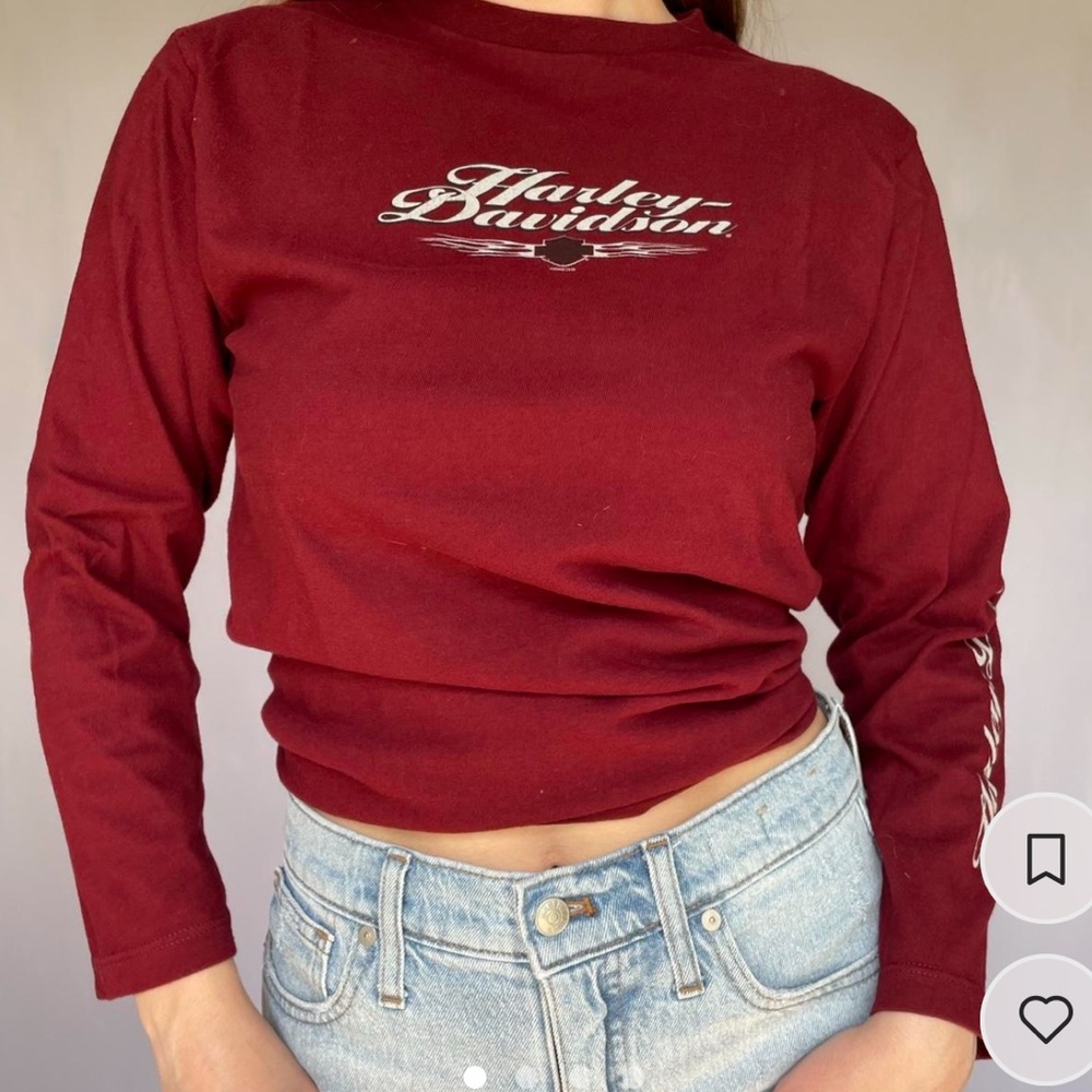 Needs to go! Y2k Harley Davison long sleeve tee
